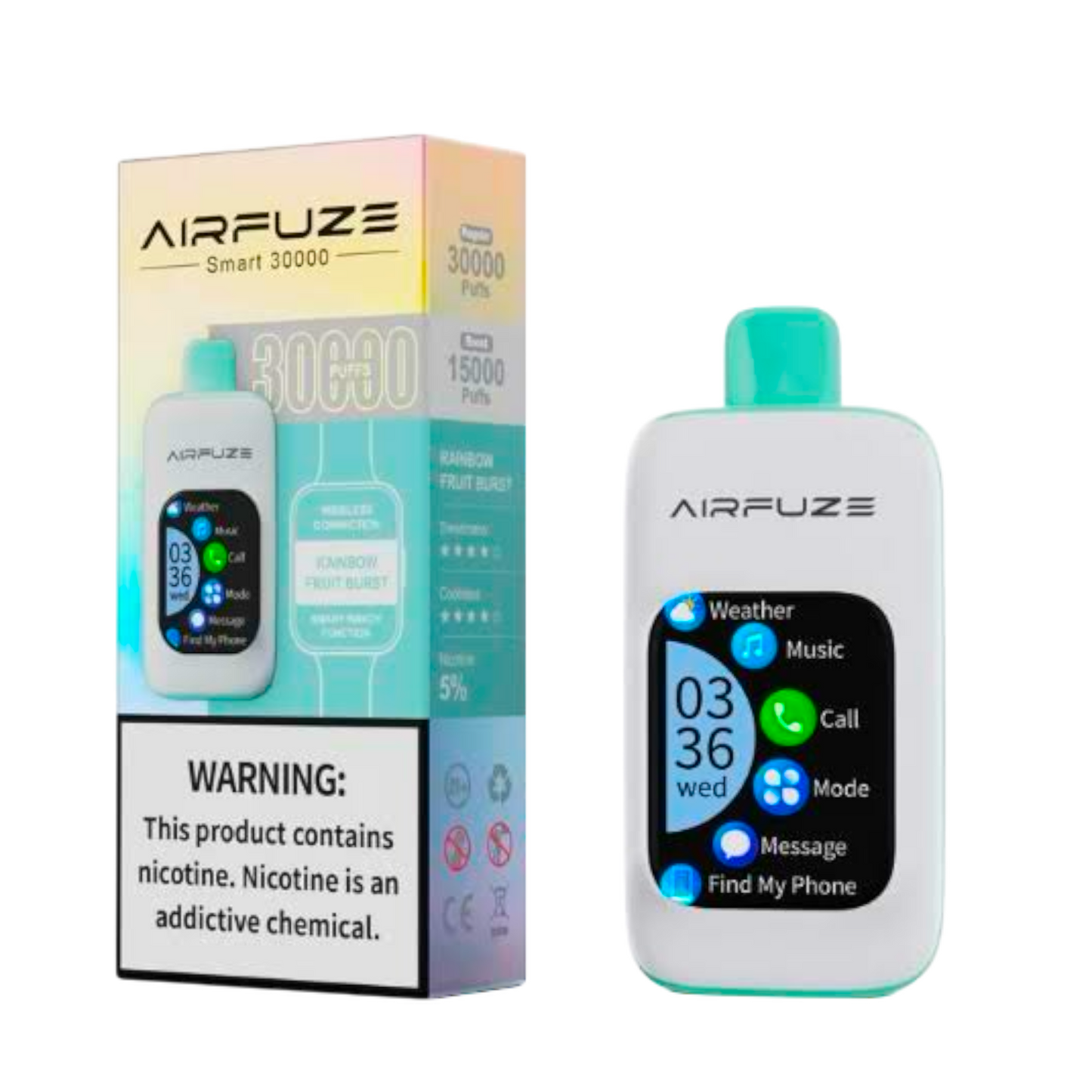 AIRFUZE (VAPE CELULAR) 30,000 HITS  menudeo